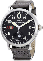 AVI-8 Lancaster Bomber Czarny/Skóra Ø48 mm AV-4049-02