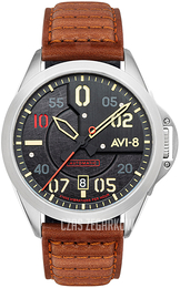 AVI-8 P-51 Mustang Czarny/Skóra Ø43 mm AV-4086-01