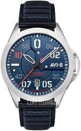 AVI-8 P-51 Mustang Niebieski/Skóra Ø43 mm AV-4086-02