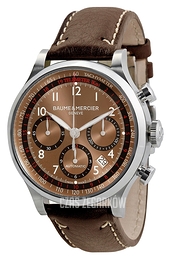 Baume & Mercier Capeland Brązowy/Skóra Ø42 mm MOA10002