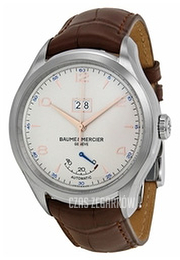 Baume & Mercier Clifton Srebrny/Skóra Ø43 mm 10205
