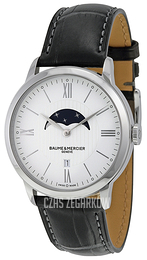 Baume & Mercier Classima Biały/Skóra Ø40 mm 10219
