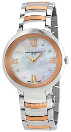 Baume & Mercier Promesse Biały/Stal w kolorze różowego złota Ø34 mm M0A10252