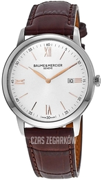 Baume & Mercier Classima Srebrny/Skóra Ø42 mm M0A10415