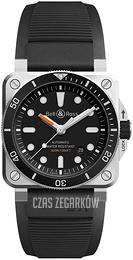 Bell & Ross Instruments Czarny/Guma BR0392-D-BL-ST/SRB