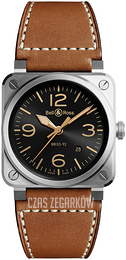 Bell & Ross Br 03-92 Czarny/Skóra BR-03-92-GOLDEN-HERITAGE-2021