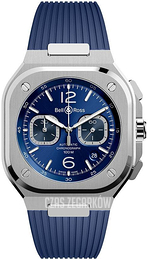 Bell & Ross Br 05 Niebieski/Guma BR-05-CHRONO-BLUE-STEEL-RUBBER-S