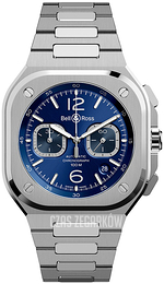Bell & Ross Br 05 Niebieski/Stal BR-05-CHRONO-BLUE-STEEL-STEEL-BR