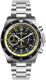 Bell & Ross Vintage Czarny/Stal Ø43 mm BR-V3-94-RS20-STEEEL