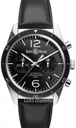 Bell & Ross BR 126 Czarny/Skóra Ø41 mm BRV126-BL-BE-SCA