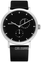 Bering Classic Czarny/Skóra Ø40 mm 10540-408