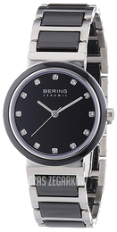 Bering Ceramic Czarny/Stal Ø29 mm 10729-AZ2