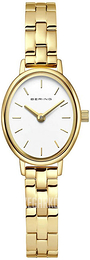 Bering Classic Biały/Stal w odcieniu złota Ø20 mm 11020-734