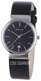 Bering Titanium Czarny/Skóra Ø29 mm 11029-402