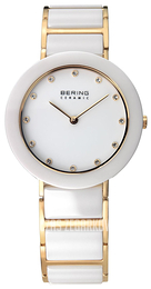 Bering Ceramic Biały/Stal w odcieniu złota Ø29 mm 11429-751