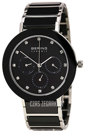 Bering Ceramic Czarny/Stal Ø38 mm 11438-742