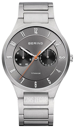 Bering Titanium Srebrny/Tytan Ø39 mm 11539-779