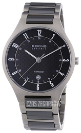 Bering Titanium Czarny/Tytan Ø39 mm 11739-702
