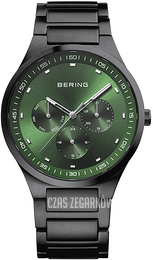 Bering Classic Zielony/Stal Ø40 mm 11740-728
