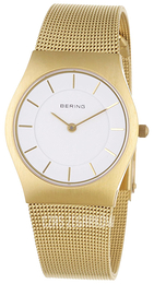 Bering Classic Biały/Stal w odcieniu złota Ø30 mm 11930-334