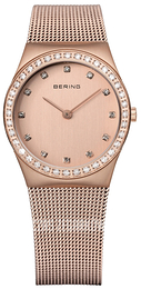 Bering Classic Różowe złoto/Stal w kolorze różowego złota Ø30 mm 12430-366