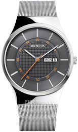Bering Classic Szary/Stal Ø39 mm 12939-077