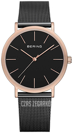 Bering Classic Czarny/Stal Ø36 mm 13436-166