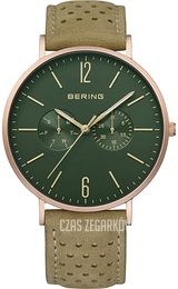 Bering Classic Zielony/Skóra Ø41 mm 14240-668