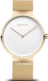 Bering Classic Biały/Stal w odcieniu złota Ø39 mm 14539-334