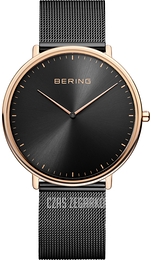 Bering Ultra Slim Czarny/Stal Ø39 mm 15739-166