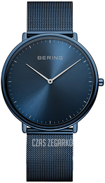 Bering Ultra Slim Niebieski/Stal Ø39 mm 15739-397