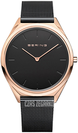 Bering Czarny/Stal Ø39 mm 17039-166