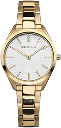 Bering Ultra Slim Biały/Stal w odcieniu złota Ø31 mm 17231-734