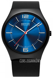 Bering Ceramic Niebieski/Stal Ø39 mm 32039-227