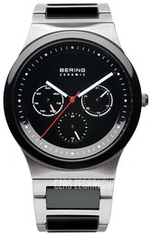 Bering Ceramic Czarny/Stal Ø39 mm 32139-702