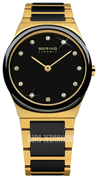Bering Ceramic Czarny/Stal w odcieniu złota Ø30 mm 32230-741