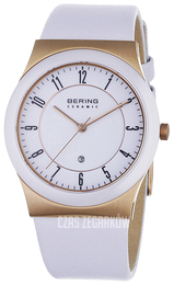 Bering Ceramic Biały/Skóra Ø35 mm 32235-664