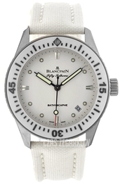 Blancpain Fifty Fathoms Biały/Tkanina Ø38 mm 5100-1127-NAWA