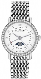 Blancpain Villeret Biały/Stal Ø33.2 mm 6126-4628-MMB