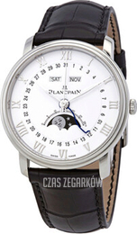 Blancpain Villeret Biały/Skóra Ø40 mm 6654-1127-55B