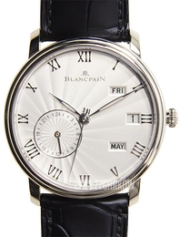 Blancpain Villeret Srebrny/Skóra Ø40 mm 6670-1542-55B