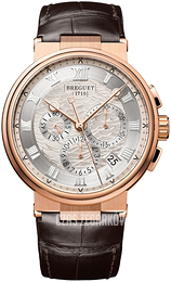 Breguet Marine Srebrny/Skóra Ø42.3 mm 5527BR-12-9WV