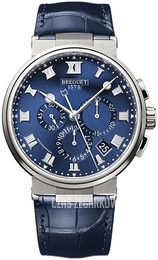 Breguet Marine Niebieski/Skóra Ø42.3 mm 5527TI-Y1-9WV