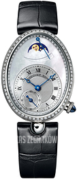 Breguet Reine De Naples Czarny/Skóra Ø28.48 mm 8908BB-52-964-D00D3L