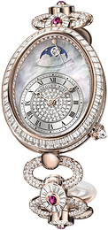 Breguet Reine De Naples Czarny/18 karatowe różowe złoto Ø30.45 mm 8909BR-8T-J29-DDDR