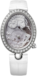 Breguet Reine De Naples Wielokolorowy/Skóra Ø32 mm 8958BB-55-974-06-D00D