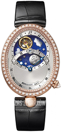 Breguet Reine De Naples Srebrny/Skóra Ø32 mm 8998BR-11-974-D00D