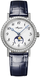Breguet Classique Biały/Skóra Ø30 mm 9088BB-29-964-DD0D