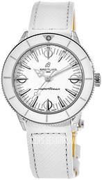 Breitling Superocean Heritage 57 Biały/Skóra Ø38 mm A10340A71A1X1