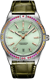 Breitling Chronomat Automatic 36 Zielony/Skóra Ø36 mm A10380611L1P1